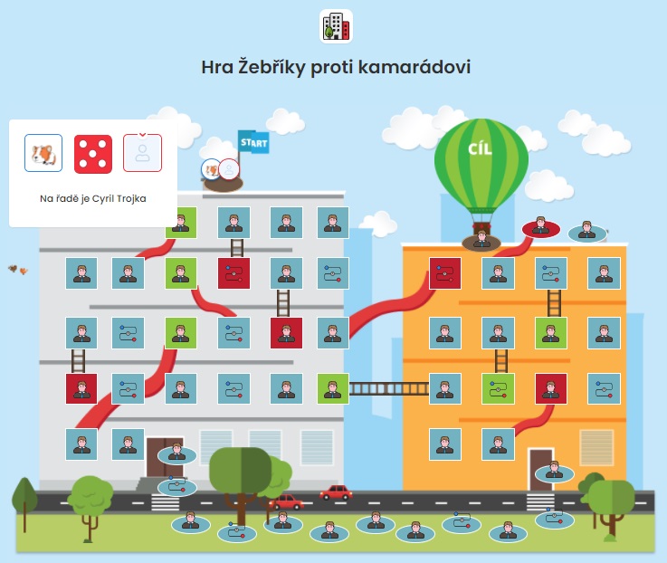 Hra Žebříky proti kamarádovi Hra Žebříky proti kamarádovi